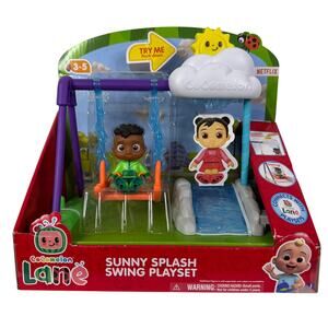 5 for $25| Cocomelon Lane Sunny Splash Swing‎ Playset